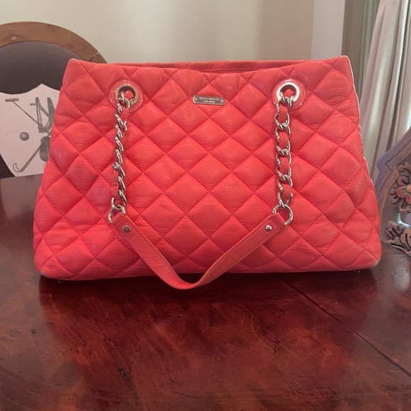 Kate Spade quilted handbag with Matching wallet - Picture 5 of 16